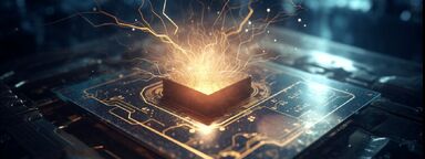 An image o f computer chip