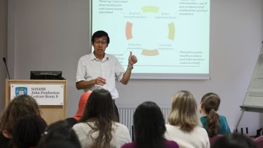 Image of lecture in School of Health and Related Research