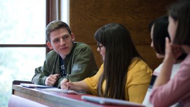 Postgraduate students from the Department of Sociological Studies in lecture theatre