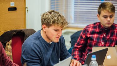 Students studying pro bono as part of their law degree. 