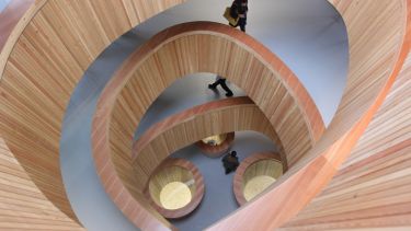 The stairwell inside Jessop West.