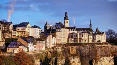 Luxembourg city skyline with St Michael church. Credit Davide Seddio