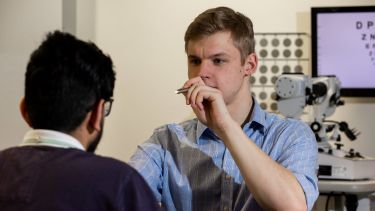 Orthoptics training at the University of Sheffield.