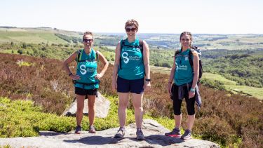 Three participants from the Big Walk 2018