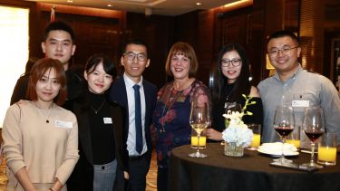 Students attending the 2018 Beijing alumni reception