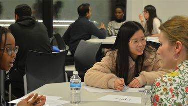 Students get careers advice from economics alumni and advisory board