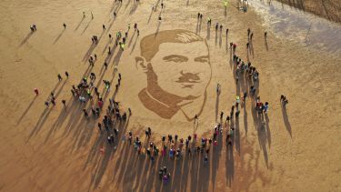 Basil Hicks portrait on the Sutton on Sand beach - credit to 14-18 Now