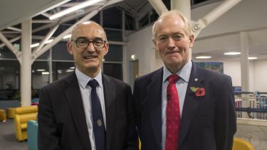Professor Mike Hounslow and Sir Charles Montgomery