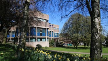 Our department building on the edge of Western Park