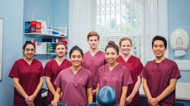 Undergraduate students in the School of Clinical Dentistry. 