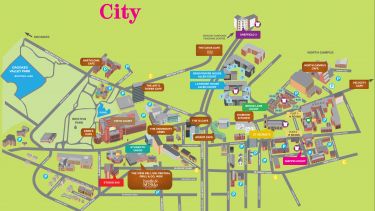 City map of the residences available 