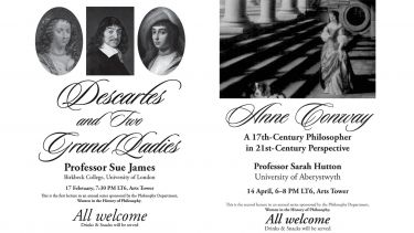 Posters for the Women in the History of Politics lectures in 2009 and 2010