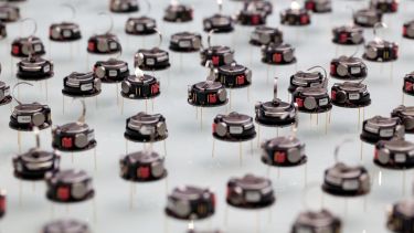 A large group of small swarm robots