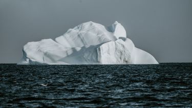 An iceberg in the Arctic ocean