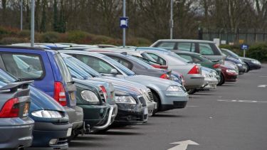 Cars in a car park