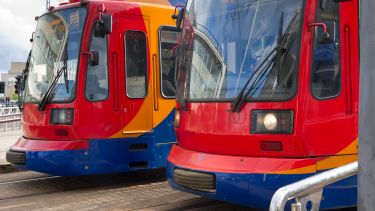 Two Sheffield supertrams