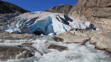 A glacial erosion