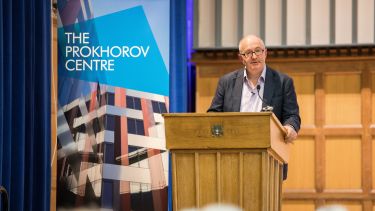 John Lanchester delivers Prokhorov Lecture
