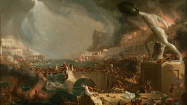 Thomas Cole's painting "Destruction" from "The Course of Empire"