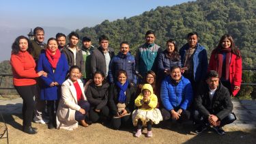 Group shot of members of Nepali NGO Green Tara
