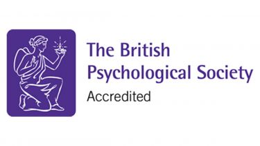 The British Psychological Society accreditation logo