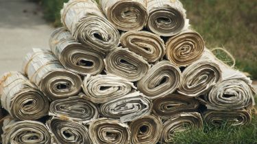 Rolls of newspapers - credit Jen Theodore