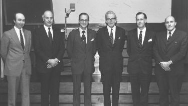 Professor A G Quarrell (third from right)