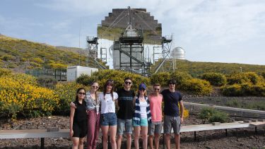 Students on the La Palma field trip