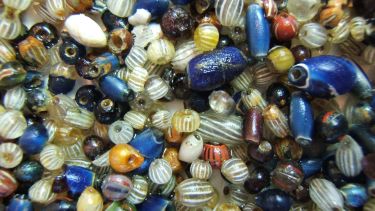 Ancient beads of various colours