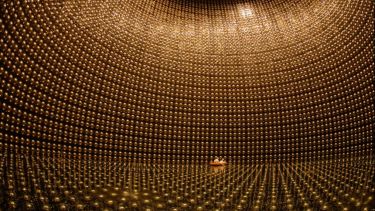 Inside the Super-Kamiokande Detector