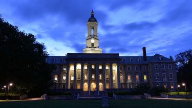 Pennsylvania State University at night