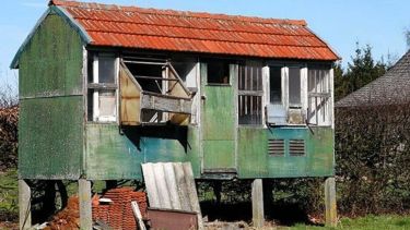 A wooden shack inFlanders Belgium