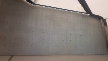 Concrete wall at MAXXI museum in Rome
