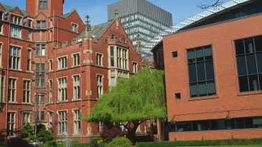 Exterior photo of Firth Court, the Arts Tower and the Florey Insititute