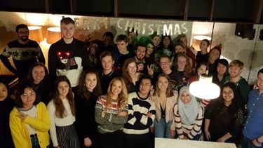 MSc Human and Molecular Genetics students at their Christmas Social