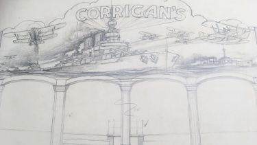 The design for Corrigan's display frontage