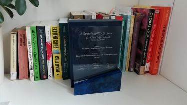 Three pillars of sustainability award