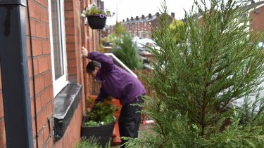 The four-year research project added ornamental plants to previously bare front gardens in economically deprived streets of Salford (Image: Anna Da Silva / RHS images)  
