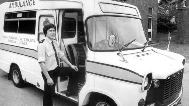 Andrew Myers as an ambulance driver