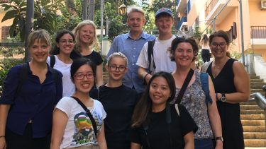 Students and staff from the Department of Landscape Architecture in Beirut in September 2019