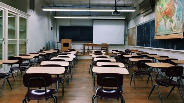 A picture of a school classroom