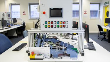 PLC cabinet and Bytronic Kit in the Robotics and Automation Lab