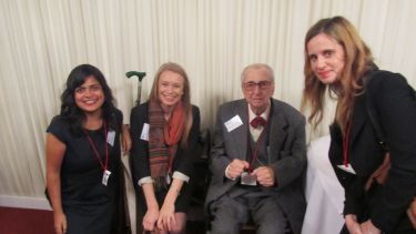 Austin at the House of Lords with members of the Alumni team
