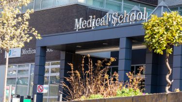 Medical school entrance at the University of Sheffield