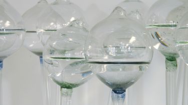 Glass installation 'Hydrospheres' by Keiko Mukaide