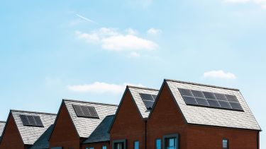 solar panels on roof of new houses in england uk