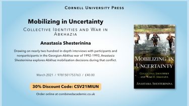 Details about Dr Anastasia Shesterinina's book 'Mobilizing in Uncertainty' including discount code