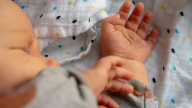 Close up of baby sleeping