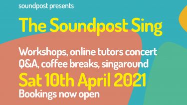 Soundpost sings poster for 2021