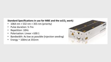 New laser development specifications